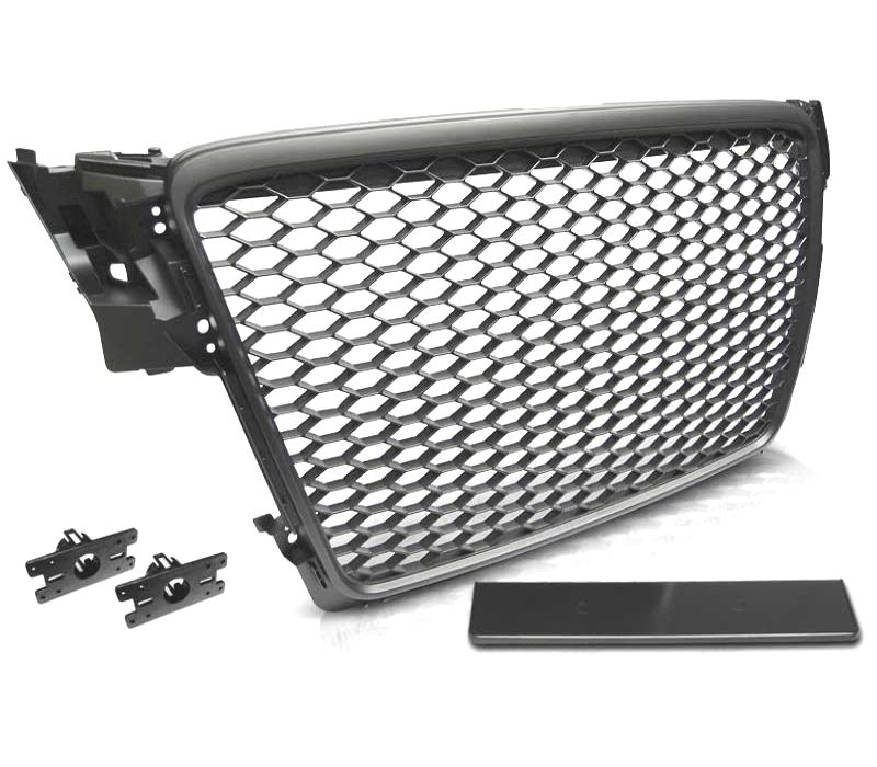 GRELHA AUDI A4 B8 07-11 LOOK RS PRETO FOSCO PDC