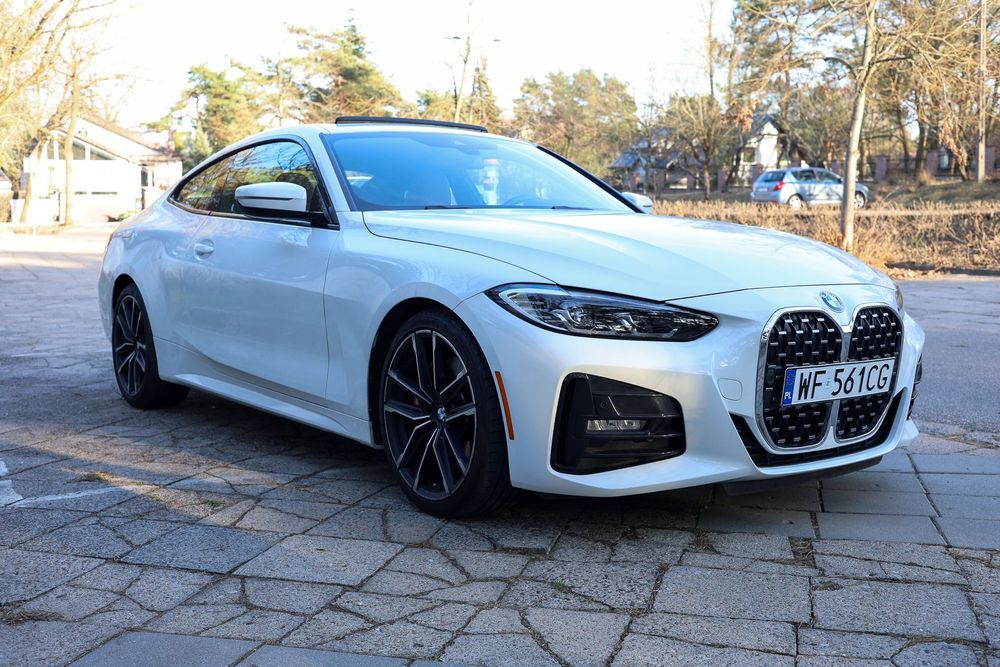 BMW Seria 4 BMW Seria 4 G22 430i M-Sport | 2022 | 258 KM | Bordowe skóry
