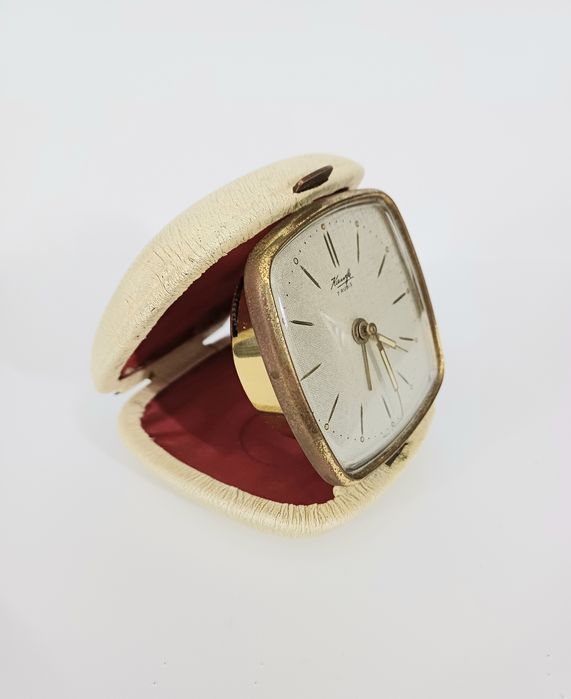 Zegarek podróży w etui   - Kienzle - lata 50- 60-te