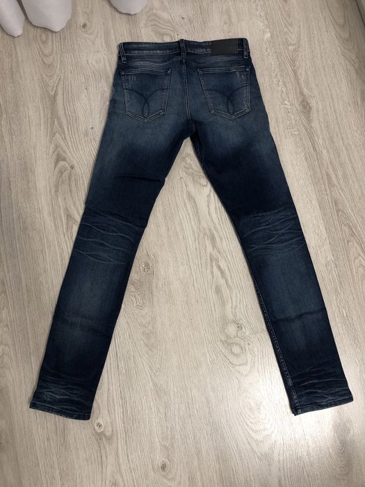 Calvin klein jeans spodnie jeansowe granatowe orginalne