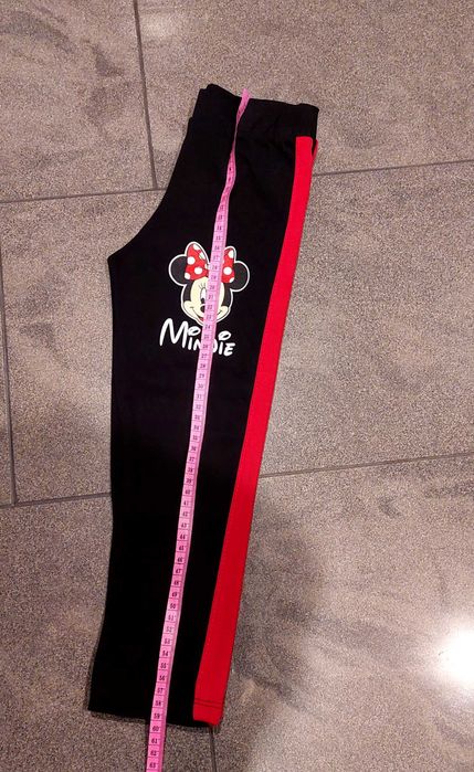 Nowe bawełniane leginsy Myszka Minnie r 104/110