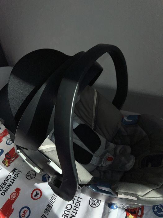 Автокрісло Cybex aton 5 soho grey Автолюлька 0+ для немовлят