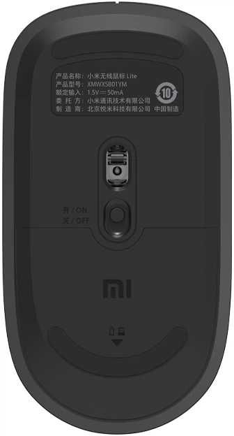 Миша Xiaomi Mi Mouse Lite XMWXSB01YM Wireless Black (HLK4035CN)