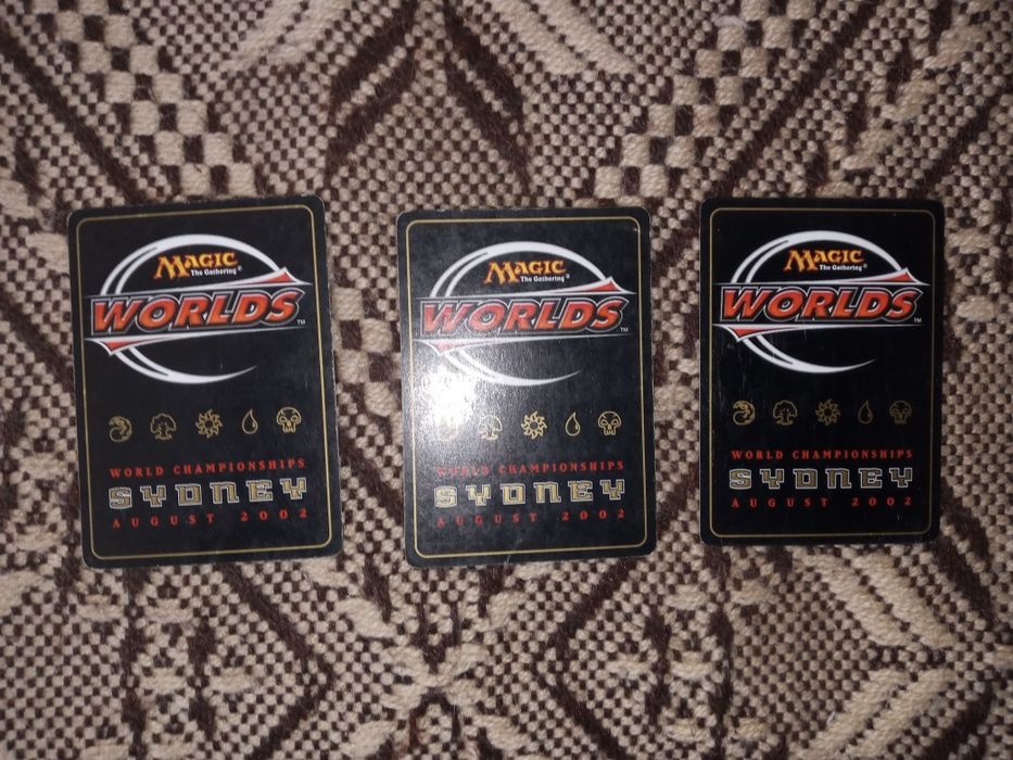 Karty Magic: The Gathering Sydney World Championships 2002 - 3 szt