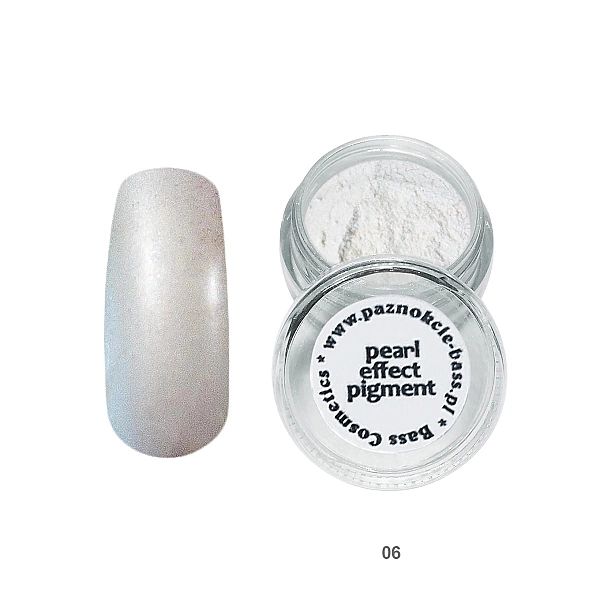 Pigment do efektu syrenki 7 ml pył srebrno-kredowobiały / Bass Cosmeti