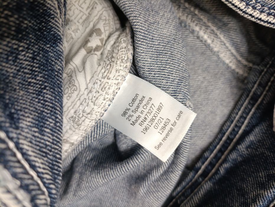 Jeansy vintage eleganckie szerokie niebieskie wysoki stan M