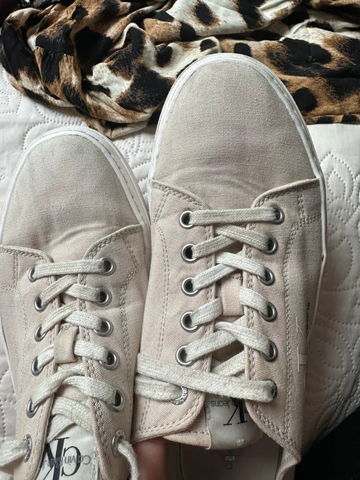 Płócienne trampki na platformie 41/42