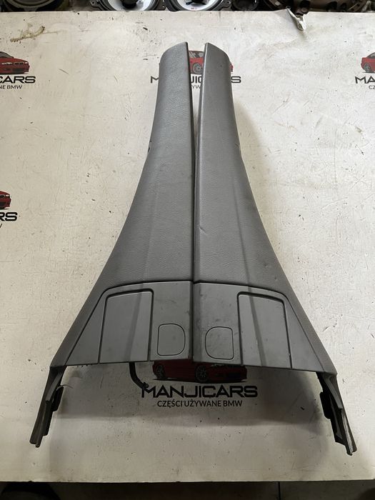 Boczki gorne zaslepki dachu bmw e46 cabrio szare mysie
