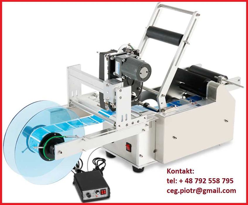 Etykieciarka półautomatyczna do butelek, słoików, puszek DATOWNIK