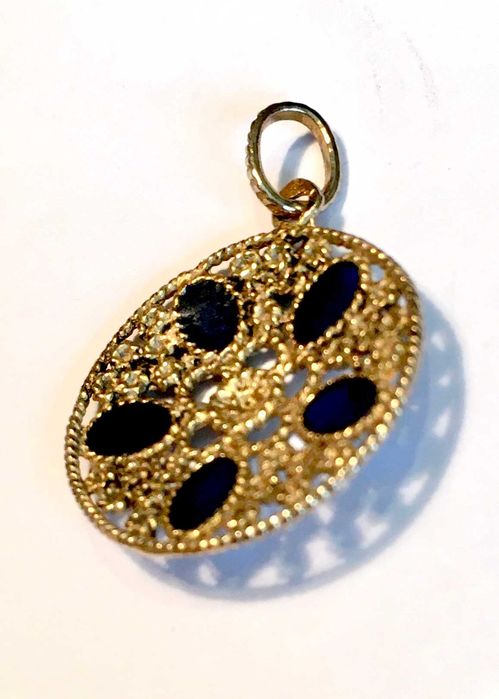 PRATA DOURADA - águia 835 -pendente amtigo - 2,1 cm/s