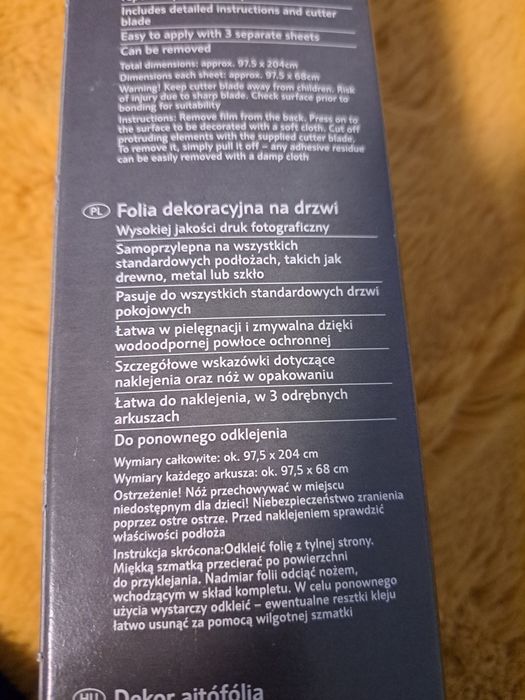 Naklejka na drzwi