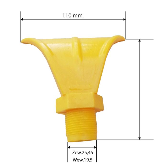 Dysza Płucząca Natryskowa Poliuretanowa PU PUR Do Przesiewacza gw 3/4