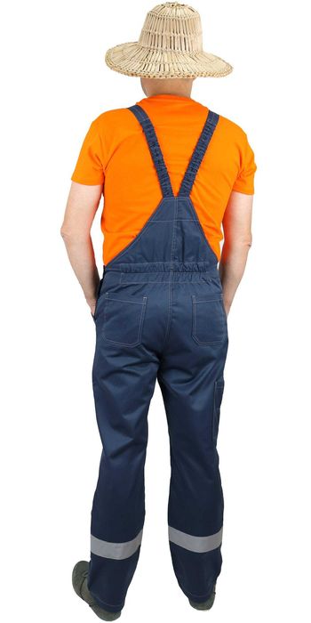 Полукомбинезон  рабочий синий 52-54 рост 188