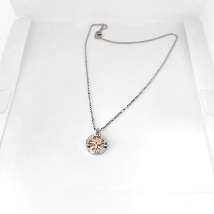 Diamante - 18 K - Aço, Ouro rosa - Colar