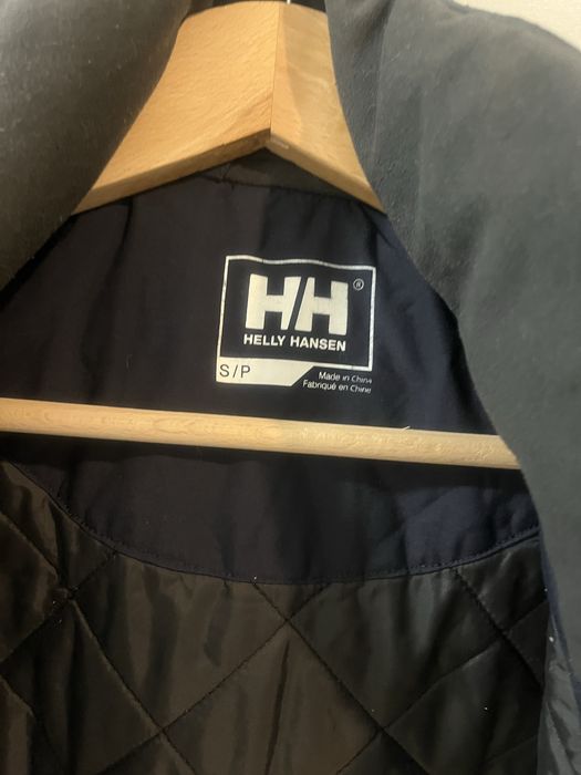Granatowa parka Helly Hansen, puch jesień, zima, rozmiar s. Stan bdb