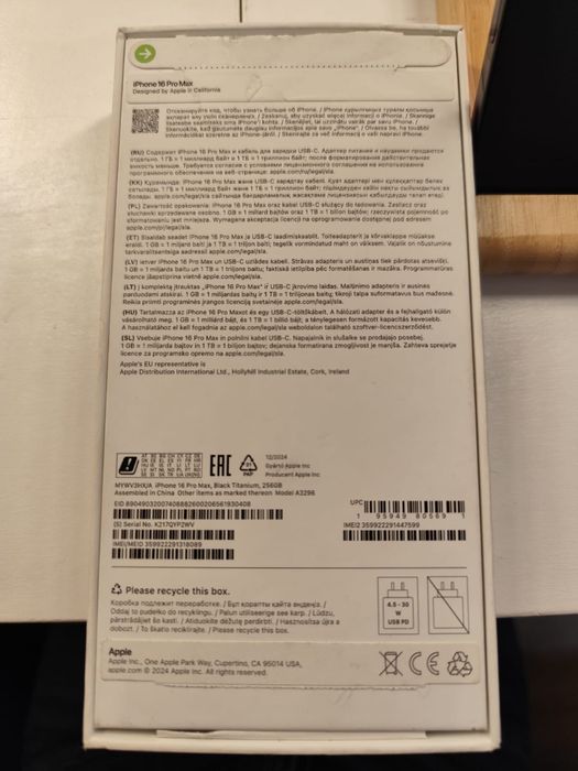 Iphone 16 pro max 256GB