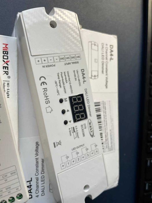 DALI LED контролер - DA4-L (4 канали DALI) / Miboxer DT8 ( RGB )