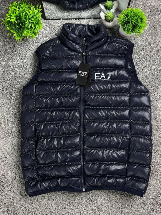 Жилетка Armani EA 7 Emporio, жилет армани, жилет армані, чоловіча жилетка армані синя