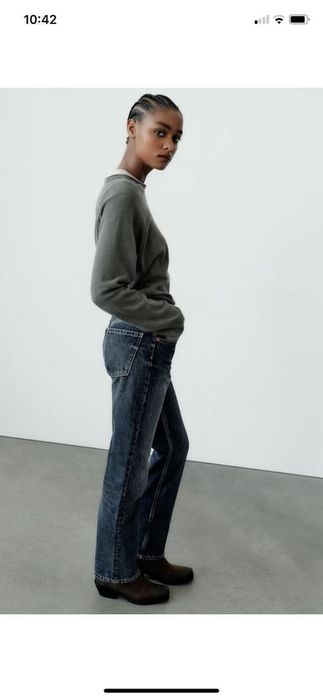Джинси straight zara 38