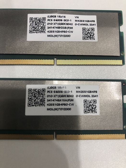 Оперативная память ОЗУ DDR5-4800 2x8gb ASUS TUF GAMING