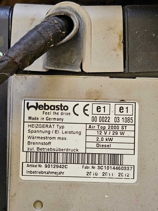 webasto air top 2000st 12v