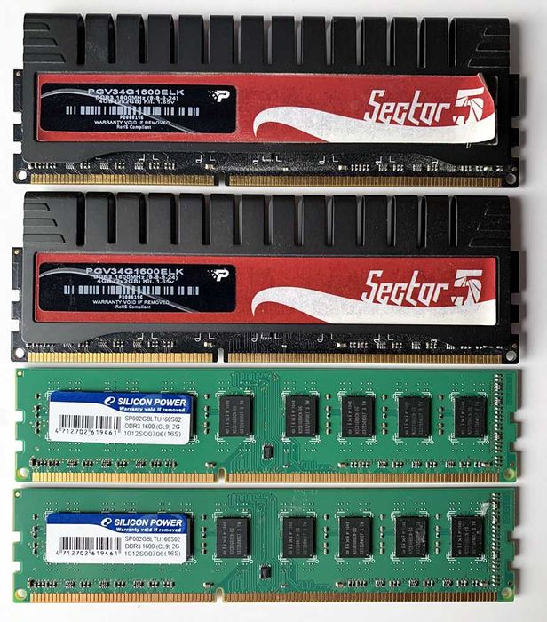 Оперативна пам'ять Patriot, Silicon power - 8GB 1600mhz DDR3