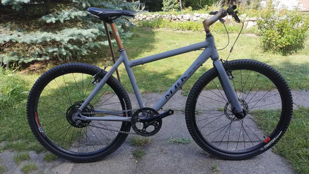 Rower single speed fixed gravel wyprawowy MBK Cheyenne flip alu 7005 ...