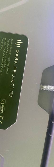 Клавіатура: Dark Project One KD87A