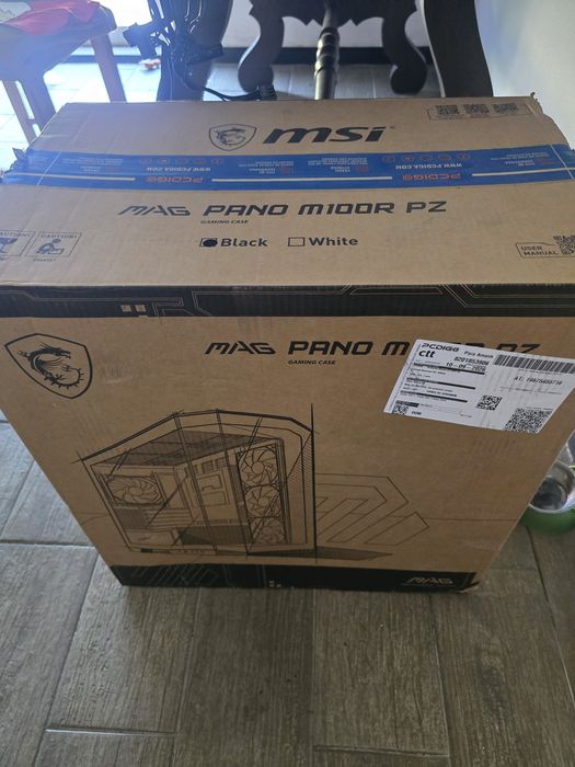 Caixa atx aquariorio MSI Mag pano selada M100R pz micro atx nova