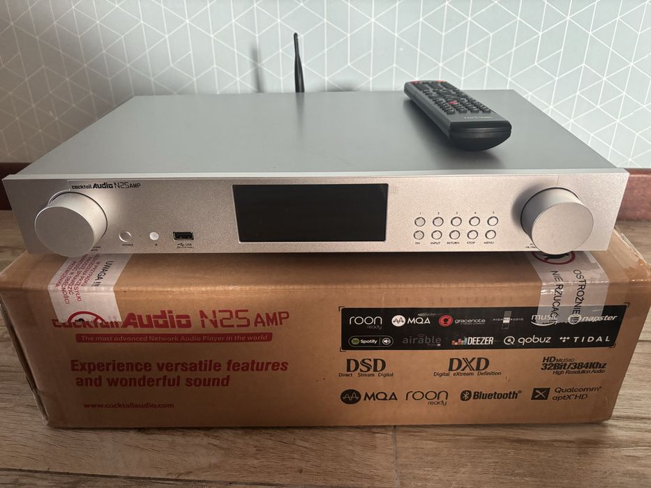 Wzmacniacz streamer Spotify Dac all in one Cocktail Audio N25