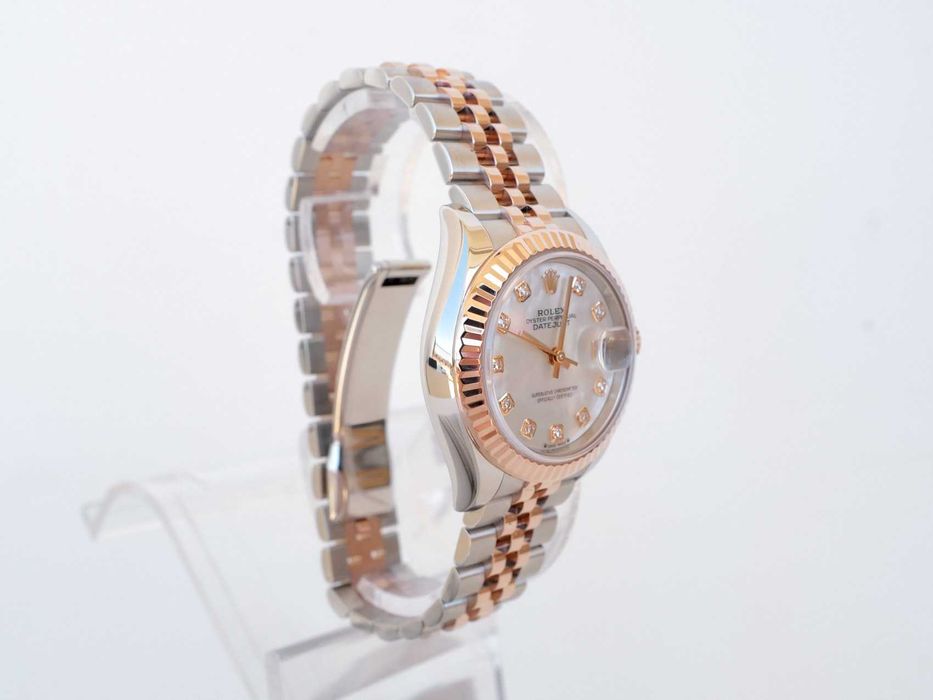 Rolex Lady-Datejust 28 Jubilee Steel 18K Rose Gold MOP Diamond Dial