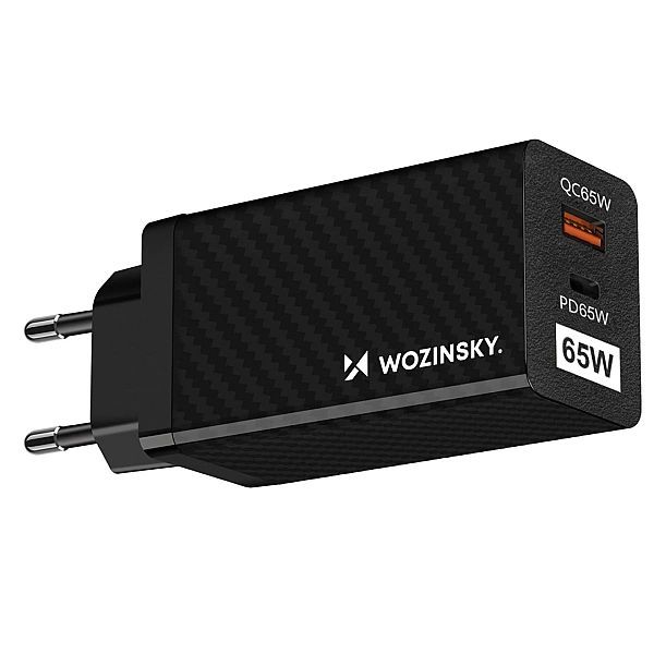 Ładowarka Sieciowa GaN 65w z portami Usb, Usb C wspiera Qc 3.0 Pd czar