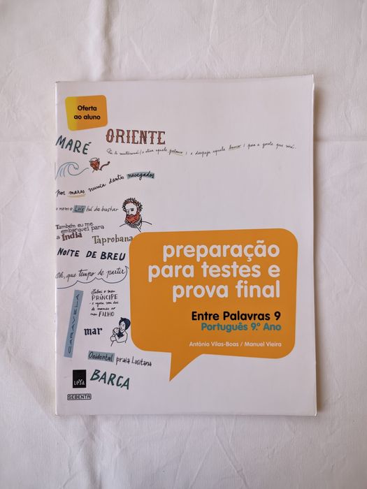 Português 9º - livro Preparação para Testes e Prova Final - "Entre Palavras 9"