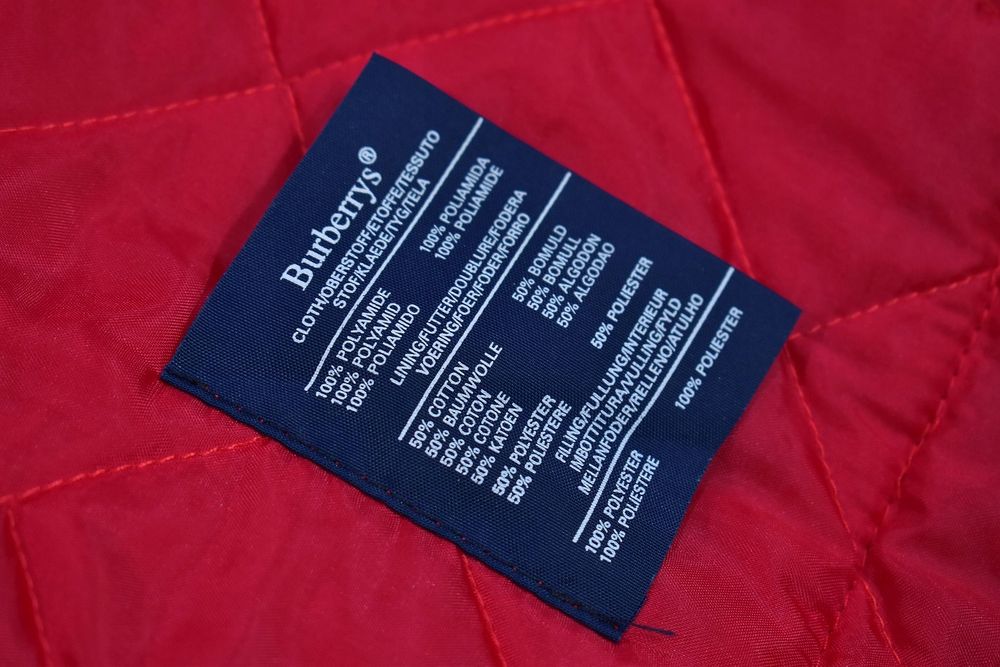 Burberrys Pikowana Kamizelka Vintage Czerwona / Xl