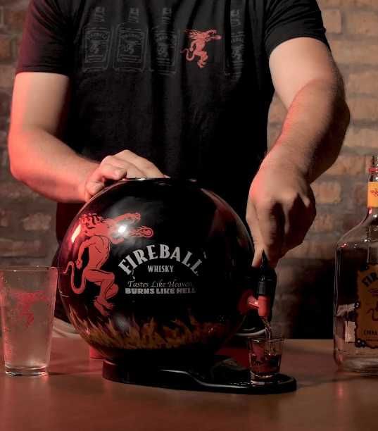 Kit Reclame Led Fire Ball + Disp. de Bebida