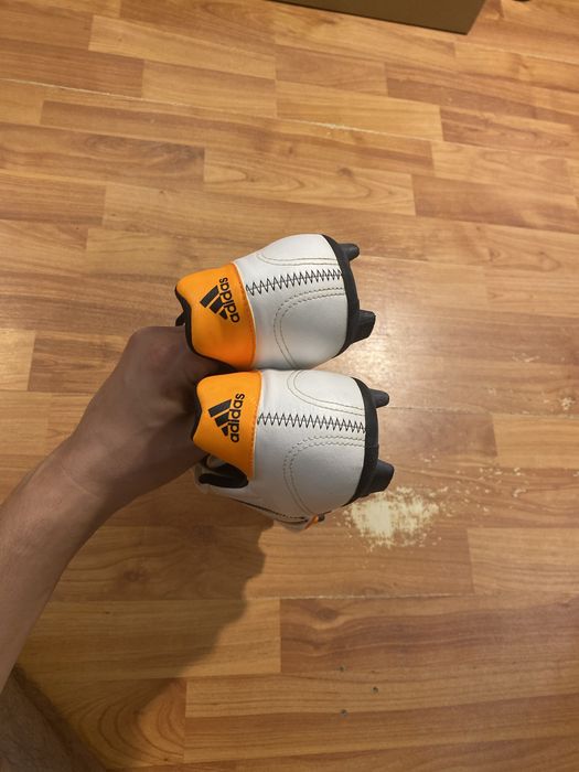 (47р 30см) ADIDAS GOLETTO Белые бутсы копы копочки білі бутси копи