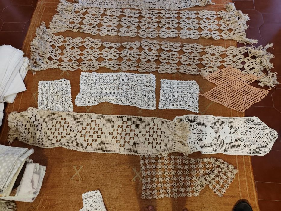 Napperons de renda para sala e quarto