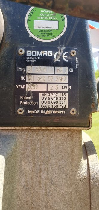 Zagęszczarka skoczek BOMAG BT 60/4