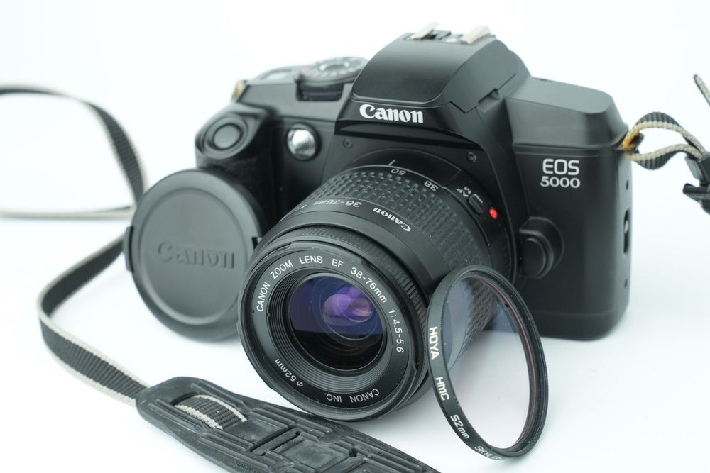 CANON EOS 5000 + 38-76mm + Filtr + Dekielek + Smycz ZESTAW!