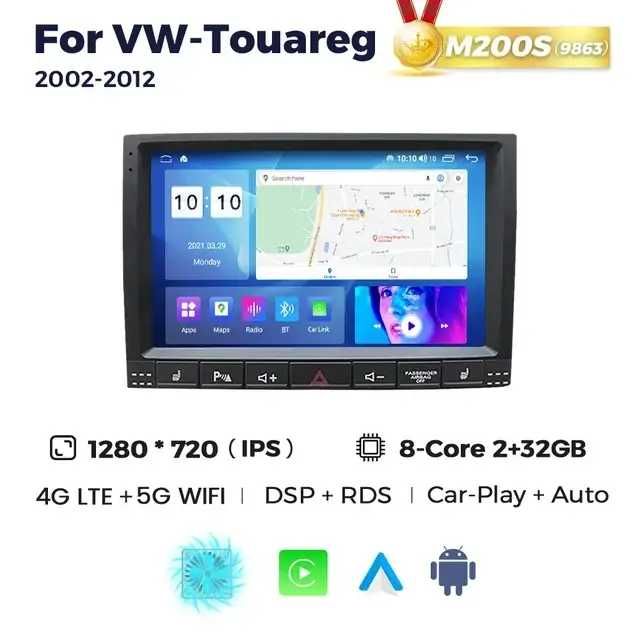 Штатна магнітола Volkswagen Touareg android 10 GPS 4G CarPlay