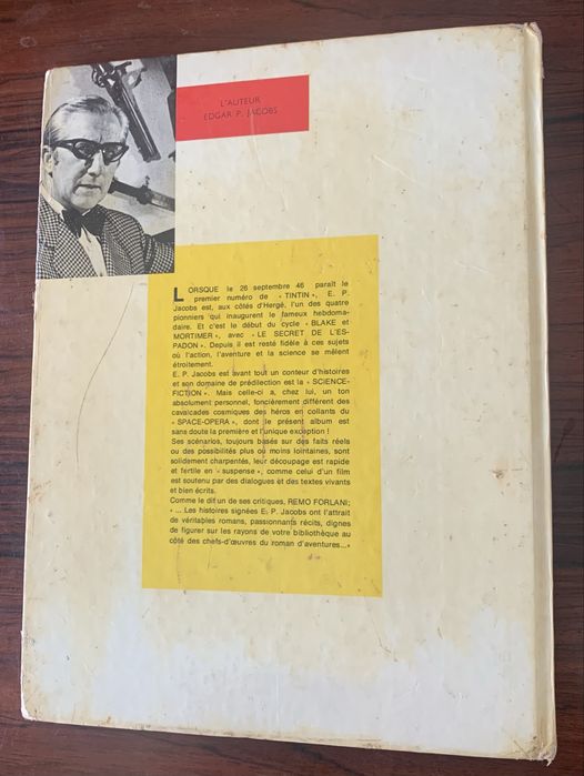 Le Rayon 'U' de Edgar Jacobs