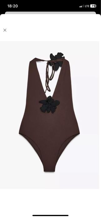 Сплошной купальник zara L