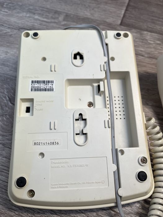 Стаціонарний телефон PANASONIC KX-TS10MX-W (проводной телефон)