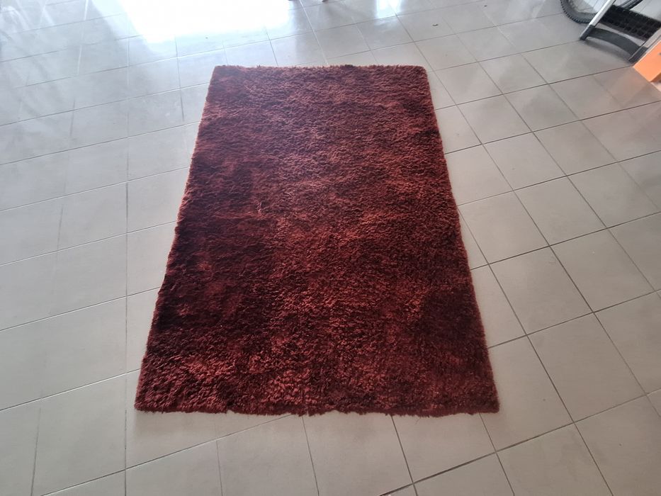 Carpete de pelo Vermelha