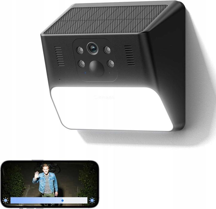 CINNADO kamera zewnętrzna solarna WIFI wodoodporna 2k IP65