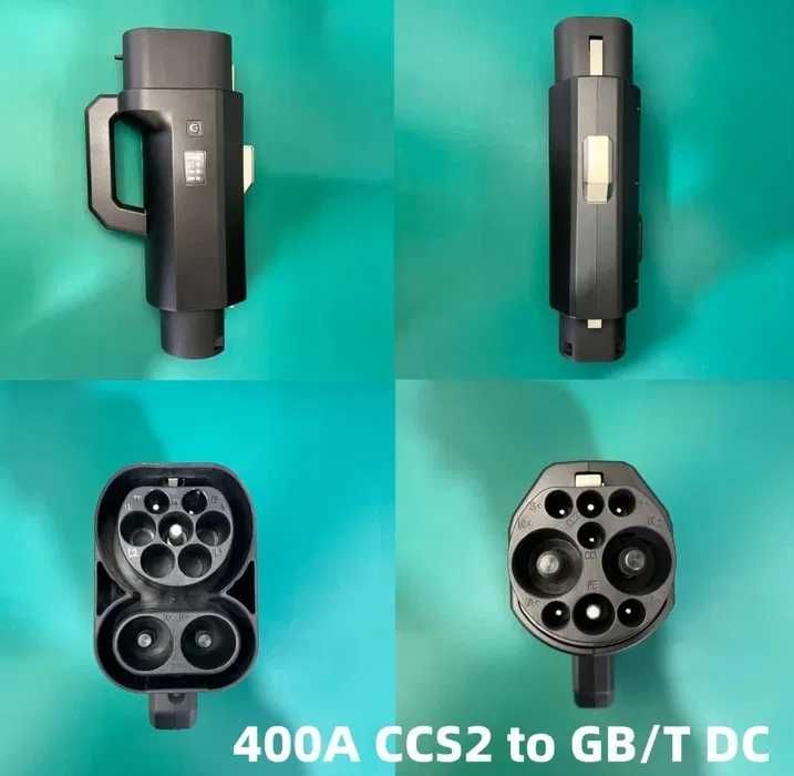 Перехідник CCS2 - GBT 400A 400 кВт TARY | дисплей| Android iOS додаток| адаптер для китайських електромобілів Zeekr, ID4, BYD, Honda, Denza, Xiaomi