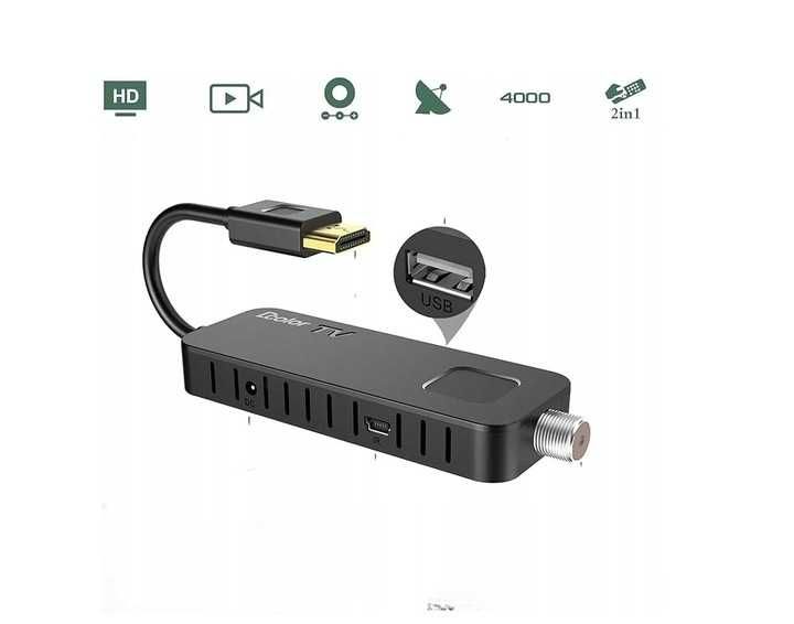 Dcolor Odbiornik satelitarny DVB-S/S2 – HDMI Full-HD 1080P USB 2.0