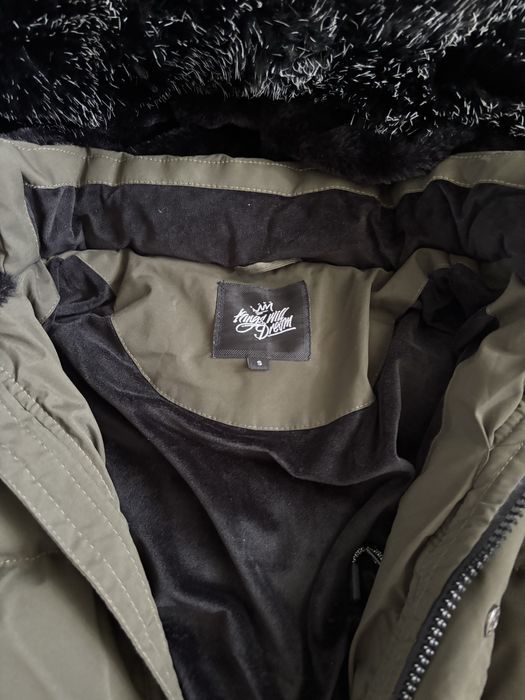 Kings Will Dream męska parka zimowa S z futerkiem