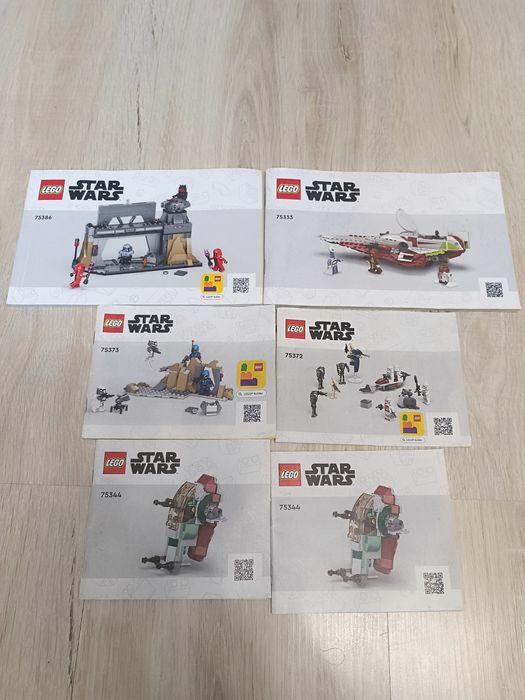 Duży zestaw instrukcji LEGO – Marvel, Star Wars, Minecraft i inne