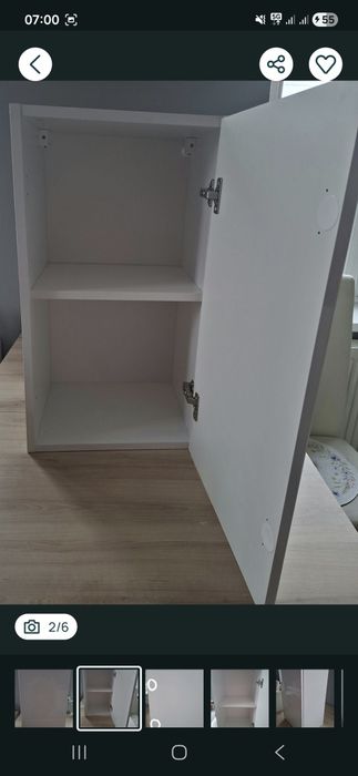 Szafka kuchenna 40cm biała